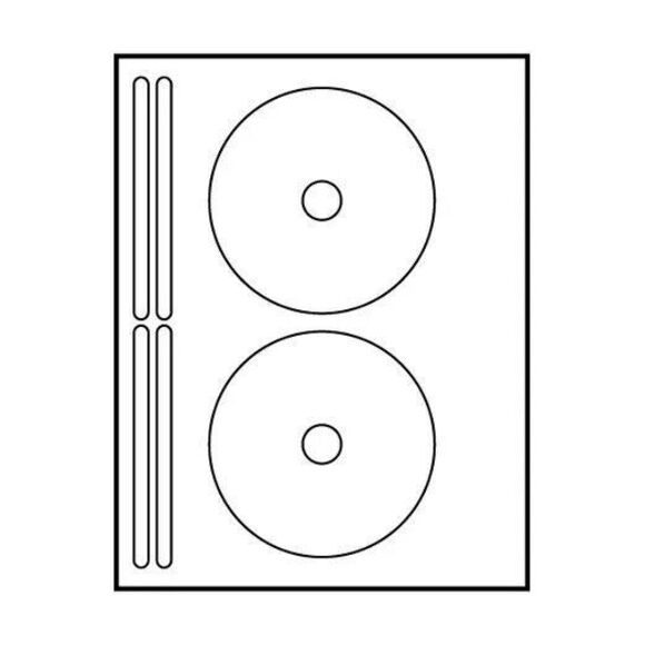 Lot of Polyline Avery #8832 Compatible MCD462W-1 Cd/DVD Matt Labels 2 per sheet